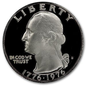 1976-S Clad Washington Quarter Gem Proof