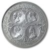 1976 Turks & Caicos Silver 20 Crowns Queen Victoria BU