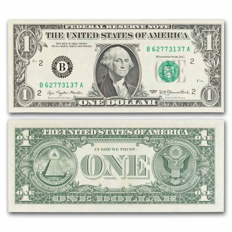 1977 (B-New York) $1.00 FRN CU (Fr#1909-B)