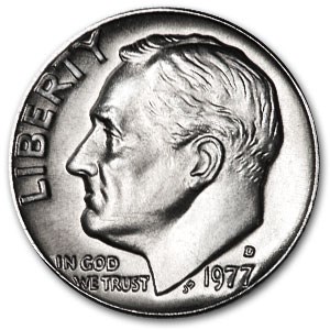 1977-D Roosevelt Dime BU