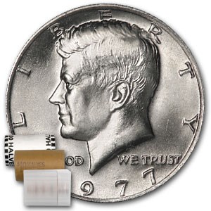 1977 Kennedy Half Dollar 20-Coin Roll BU