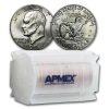 1978 Clad Eisenhower Dollars 20-Coin Roll BU