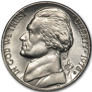 1978-D Jefferson Nickel BU