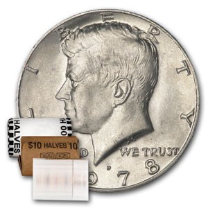 1978-D Kennedy Half Dollar 20-Coin Roll BU