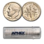 1978-D Roosevelt Dime 50-Coin Roll BU