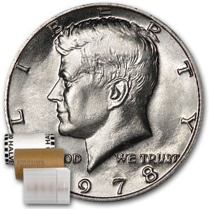 1978 Kennedy Half Dollar 20-Coin Roll BU