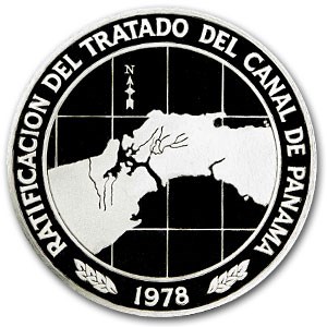 1978 Panama Silver 10 Balboas Canal Treaty Proof