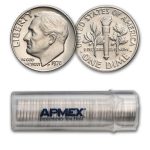 1978 Roosevelt Dime 50-Coin Roll BU