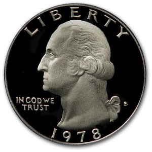1978-S Washington Quarter Gem Proof