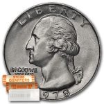1978 Washington Quarter 40-Coin Roll BU