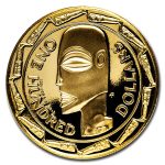 1979 Cook Islands Gold $100 Proof Tangaroa Head BU