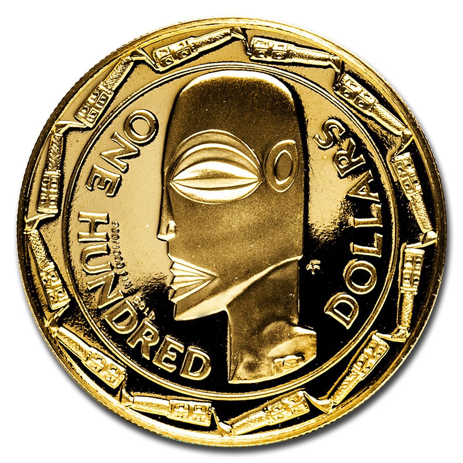 1979 Cook Islands Gold $100 Proof Tangaroa Head BU