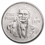 1979 Mexico Silver 100 Pesos BU