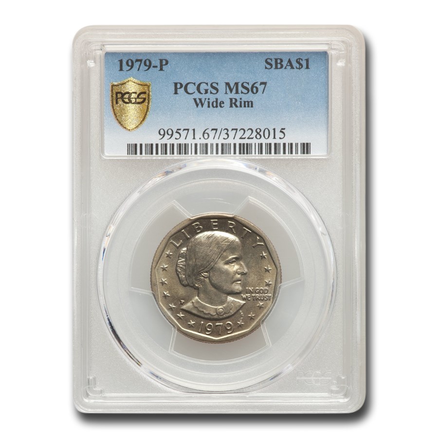 1979-P Susan B. Anthony Dollar MS-67 PCGS (Wide Rim)