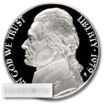 1979-S Jefferson Nickel Type-I 40-Coin Roll Proof