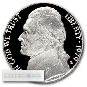 1979-S Jefferson Nickel Type-I 40-Coin Roll Proof
