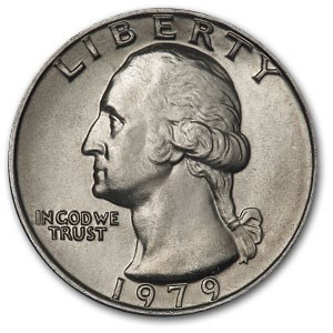 1979 Washington Quarter BU
