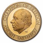 1980 1 oz Gold Round - The Gold Standard Corp: Moscow Olympics