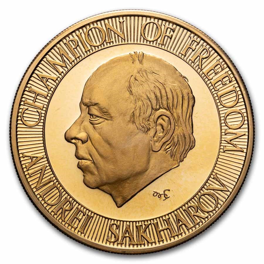 1980 1 oz Gold Round - The Gold Standard Corp: Moscow Olympics