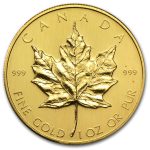 1980 Canada 1 oz Gold Maple Leaf BU