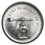 1980 Mexico 1 oz Silver Onza Balance Scale BU (Type V)