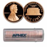 1980-S Lincoln Cent 50-Coin Roll Proof