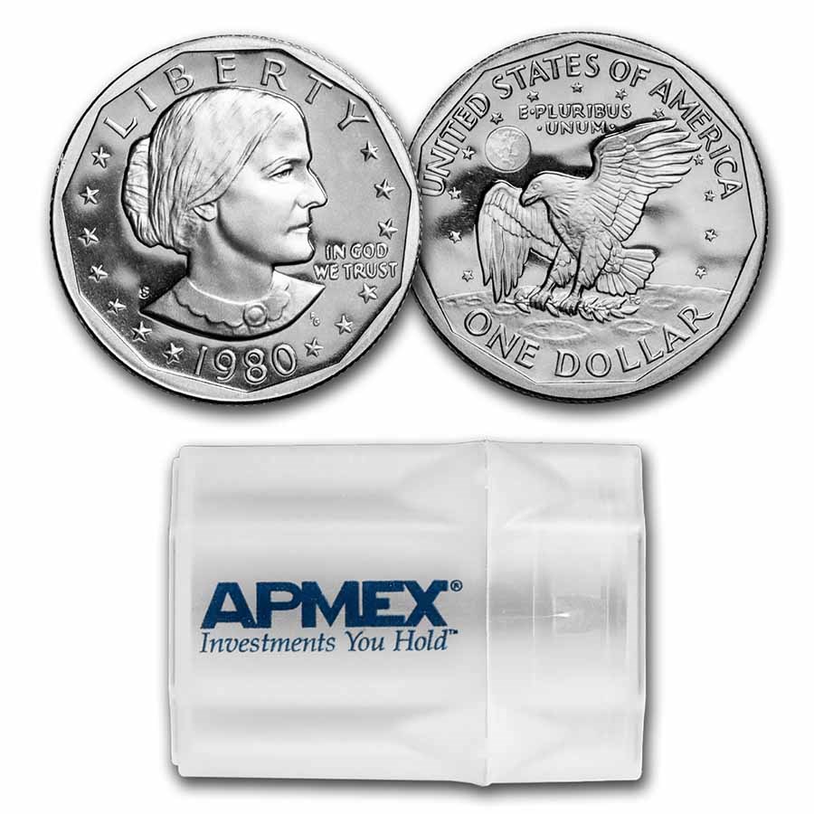 1980-S SBA Roll 20-Coin Roll Proof