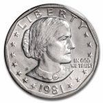 1981-P Susan B. Anthony Dollar BU