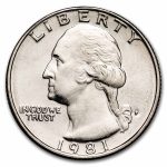 1981-P Washington Quarter BU