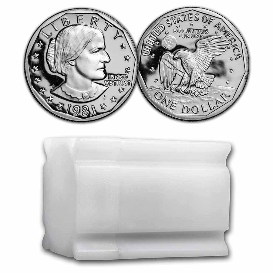1981-S SBA 20-Coin Roll Proof (Type-1)