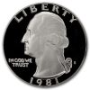 1981-S Washington Quarter Type-II Gem Proof