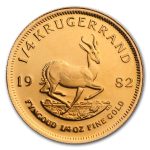 1982 South Africa 1/4 oz Proof Gold Krugerrand