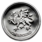 1983-2002 United Kingdom Silver £1 Proof (w/Box & COA)
