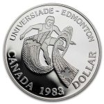 1983 Canada Silver Dollar Proof (Edmonton University Games)