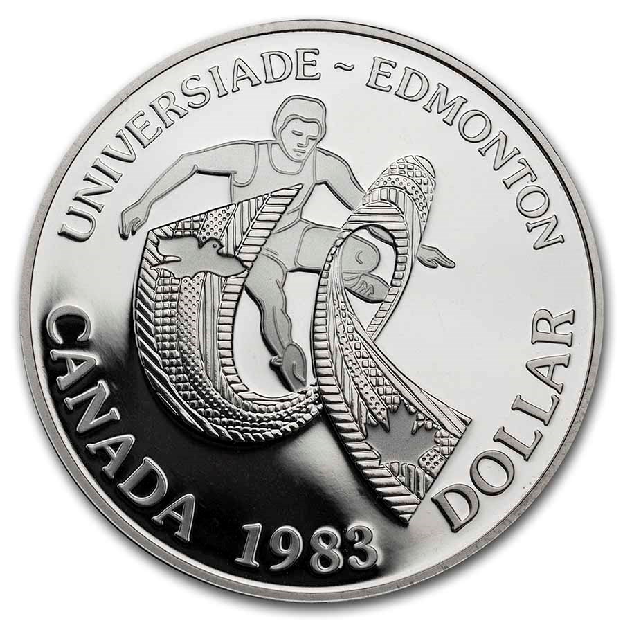 1983 Canada Silver Dollar Proof (Edmonton University Games)