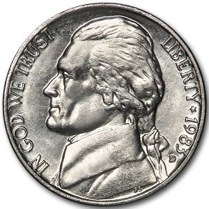 1983-D Jefferson Nickel BU