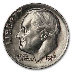 1983-P Roosevelt Dime BU