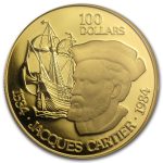1984 Canada 1/2 oz Proof Gold $100 Jacques Cartier