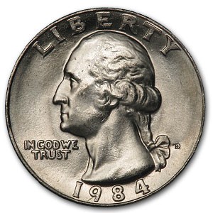 1984-D Washington Quarter BU