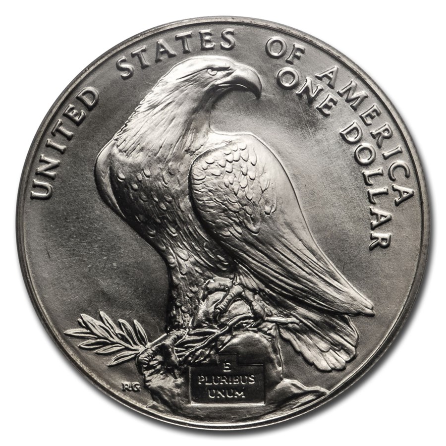 1984-P Olympic $1 Silver Commem BU (w/Box & COA)