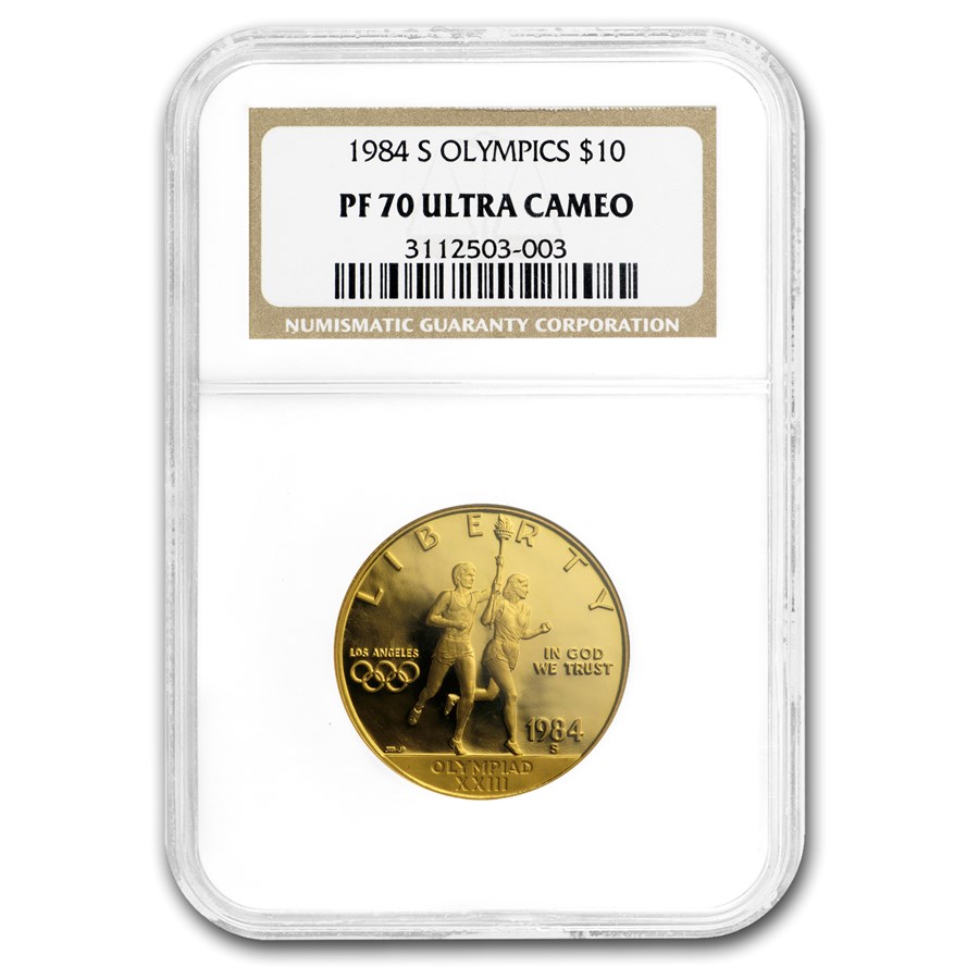 1984-S Gold $10 Commem Olympic PF-70 NGC