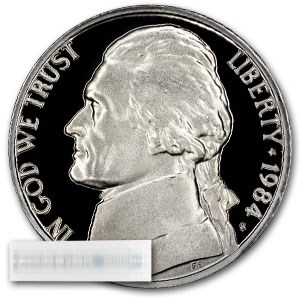 1984-S Jefferson Nickel 40-Coin Roll Proof