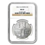 1984-S Olympic $1 Silver Commem MS-69 NGC