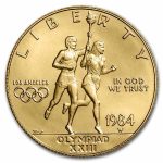 1984-W Gold $10 Commem Olympic BU (Capsule Only)