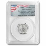 1985 1/10 oz Silver Round - Engelhard Prospector MS-68 PCGS