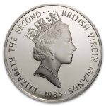 1985 British Virgin Islands Silver $20 "Sunken Treasures" Proof