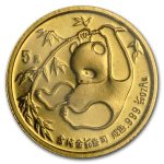 1985 China 1/20 oz Gold Panda BU (Sealed)