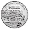 1985 Mexico Silver 100 Pesos Proof (1986 World Cup - Aztec)