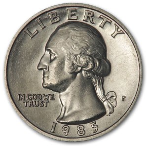1985-P Washington Quarter BU