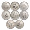 1986-1988 South Korea 1/2 oz Silver 5000 Won Seoul Olympics Proof